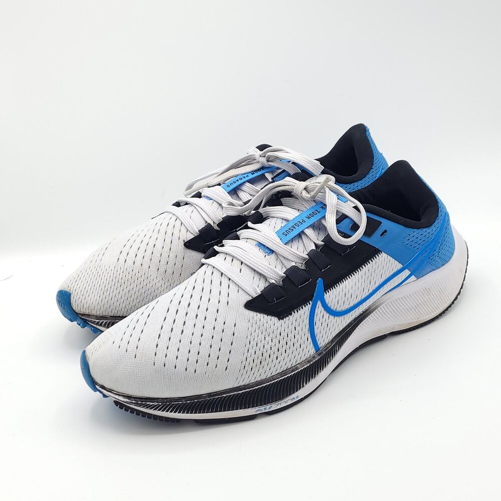 Nike Air Zoom Pegasus 38  Pure Platinum Photo Blue Performance men's size 7.5